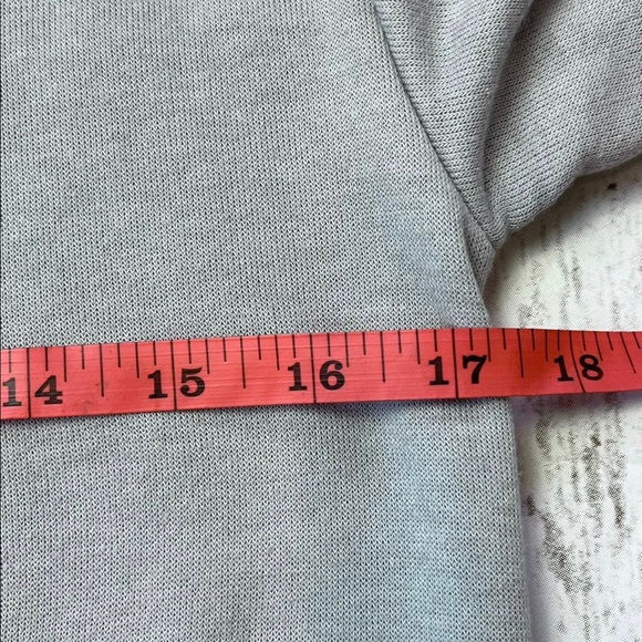 Caslon Grey Cowl Neck Side Snap Fleece Tunic Sweatshirt Size XS - Picture 9 of 9